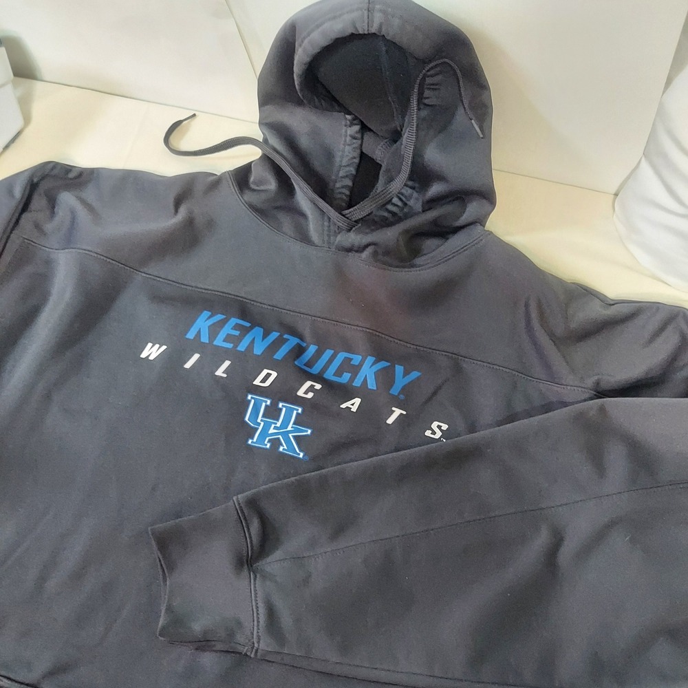 J America Kentucky Wildcats XXL‎ Gray Performance Hoodie Pullover Athletic